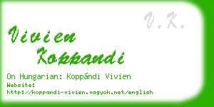 vivien koppandi business card